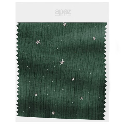 Botanical Garden stars - Double gauze printed