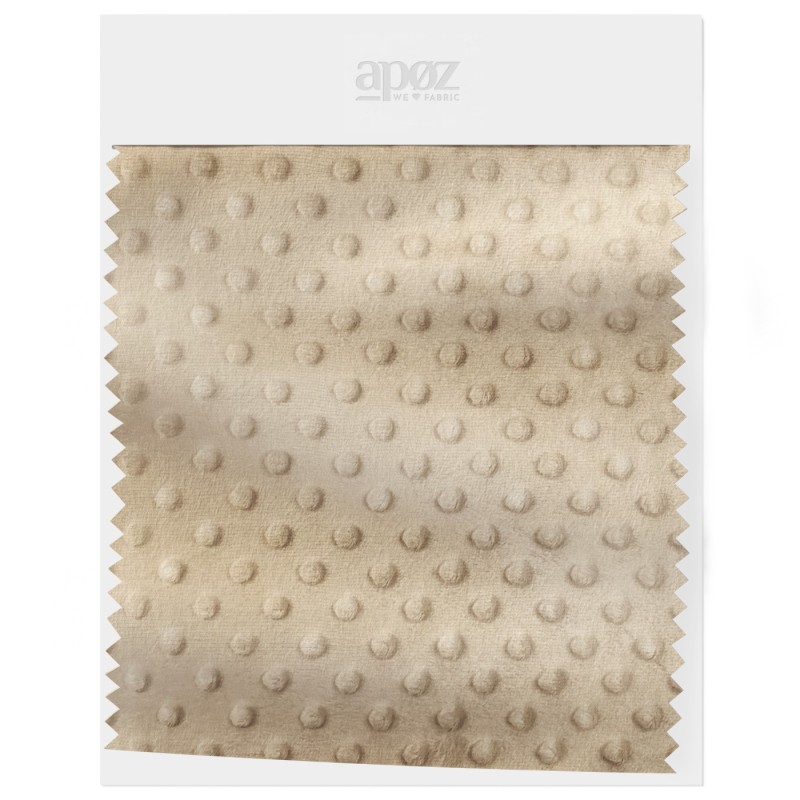 La polaire minky à pois - Beige