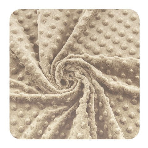 La polaire minky à pois - Beige