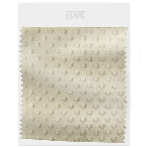 Fleece Minky Dots - Tidal Foam