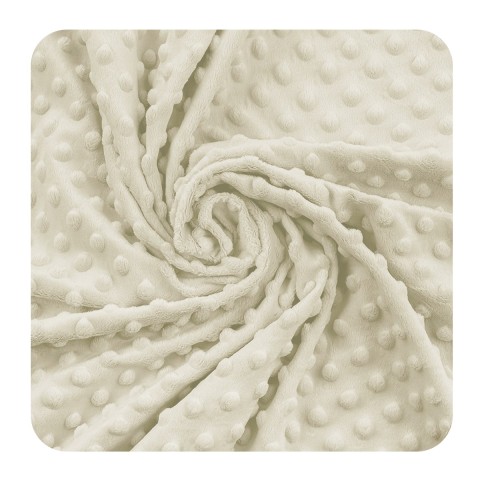 Fleece Minky Dots - Tidal Foam