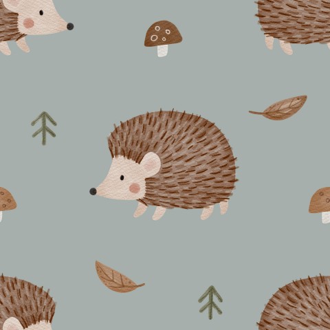 hedgehog gray blue