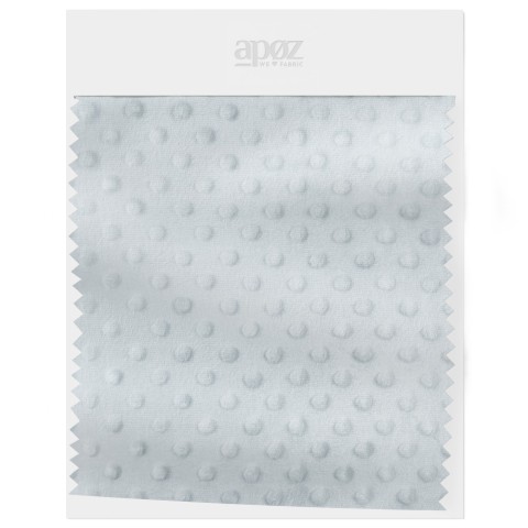 Fleece Minky Dots - Baby Blue