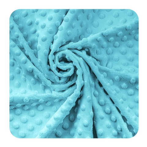 Fleece Minky Dots - Bachelory Button