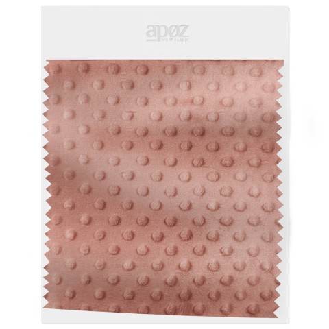 Minky dots - Cameo Brown