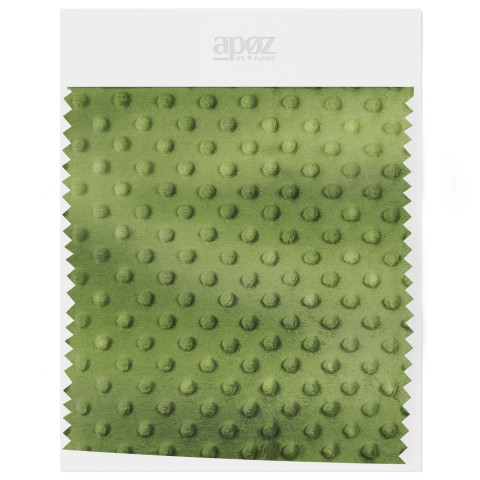 Fleece Minky Dots - Fern