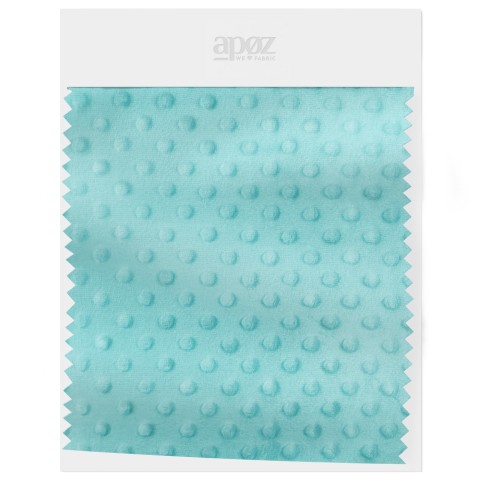 Fleece Minky Dots - Gulf Stream