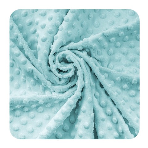 Fleece Minky Dots - Gulf Stream