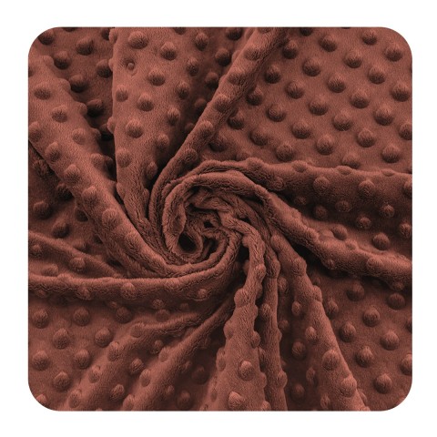 Fleece Minky Dots - Marsala