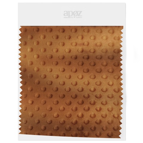 Fleece Minky Dots - Mocha...