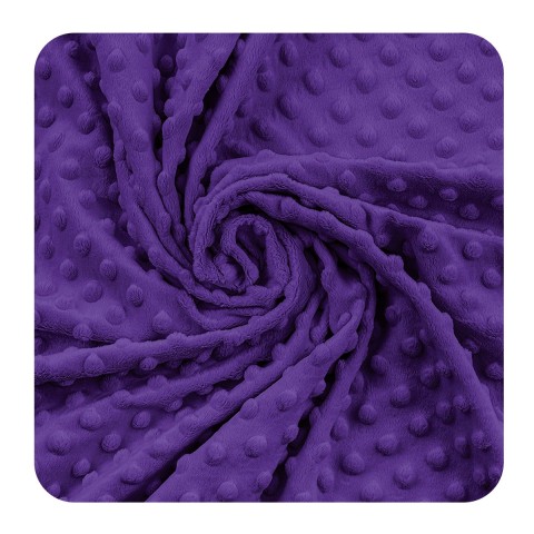 Fleece Minky Dots - Passion Flower