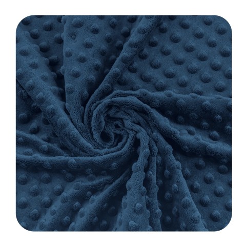 Fleece Minky Dots - Poseidon