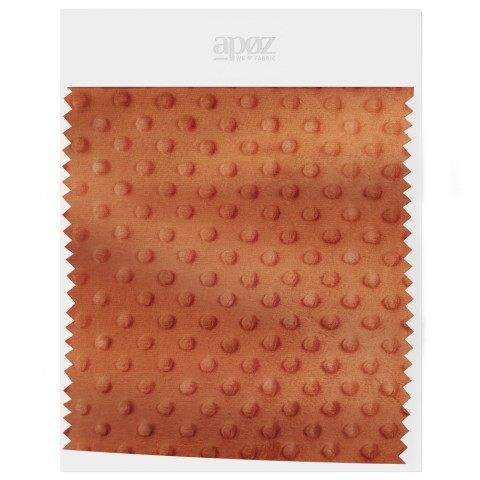 Fleece Minky Dots - Pumpkin Spice