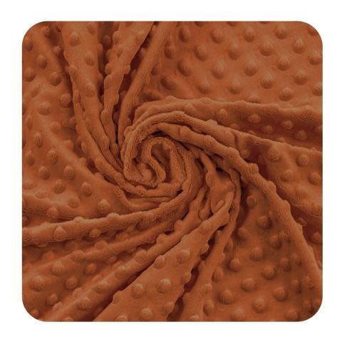 Fleece Minky Dots - Pumpkin Spice