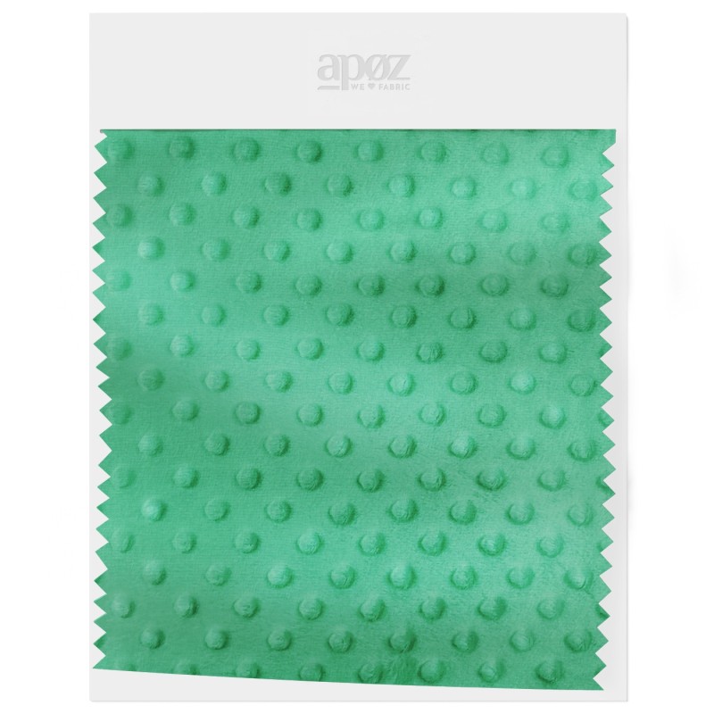 La polaire minky à pois - Sea Green