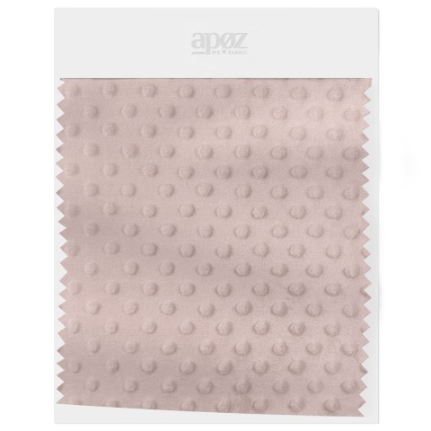 Fleece Minky Dots - Sepia Rose