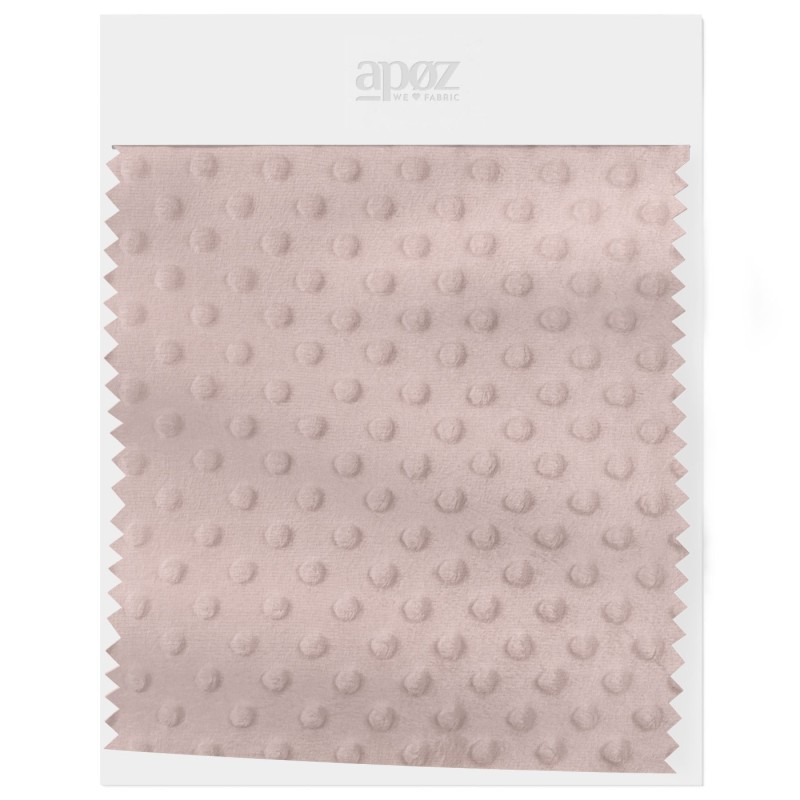 La polaire minky à pois - Sepia Rose