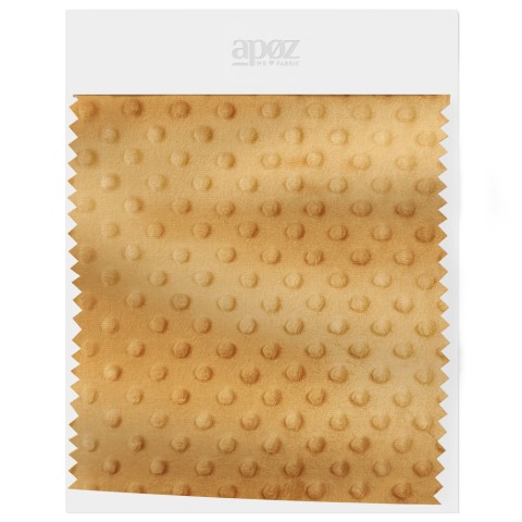 Fleece Minky Dots - Spicy Mustard