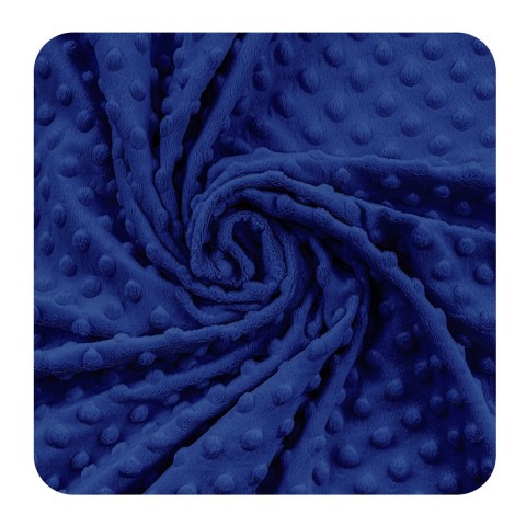 Fleece Minky Dots - Victoria Blue